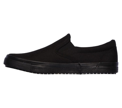 Skechers Παπούτσι Ανδρικό -Work Relaxed Fit: Sudler - Dedham SR -77500-BLK Black