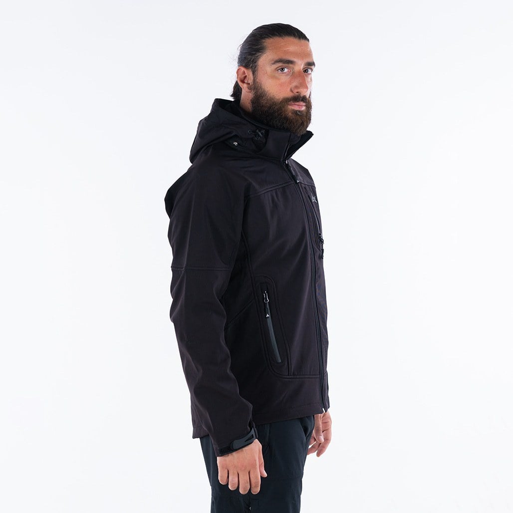 Apu Ανδρικό Αδιάβροχο Αντιανεμικό Μπουφάν - Softshell Jacket Hima-a-laya II - 80535 - Black