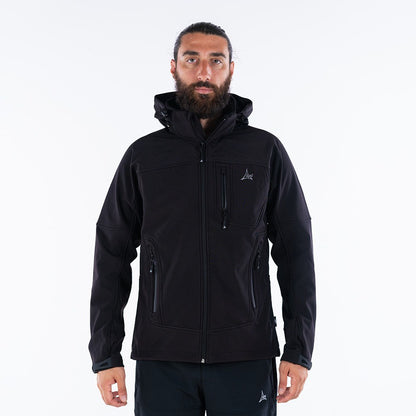 Apu Ανδρικό Αδιάβροχο Αντιανεμικό Μπουφάν - Softshell Jacket Hima-a-laya II - 80535 - Black