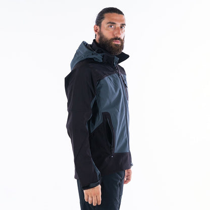 Apu Ανδρικό Αδιάβροχο Αντιανεμικό Μπουφάν - Softshell Jacket Hima-a-laya II - 80535 - Grey Black