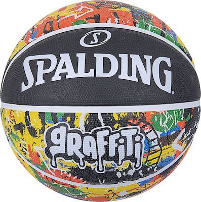Spalding Μπάλα Μπάσκετ - Rainbow Graffiti Rubber Basketball Size 7 - 84-372Z1
