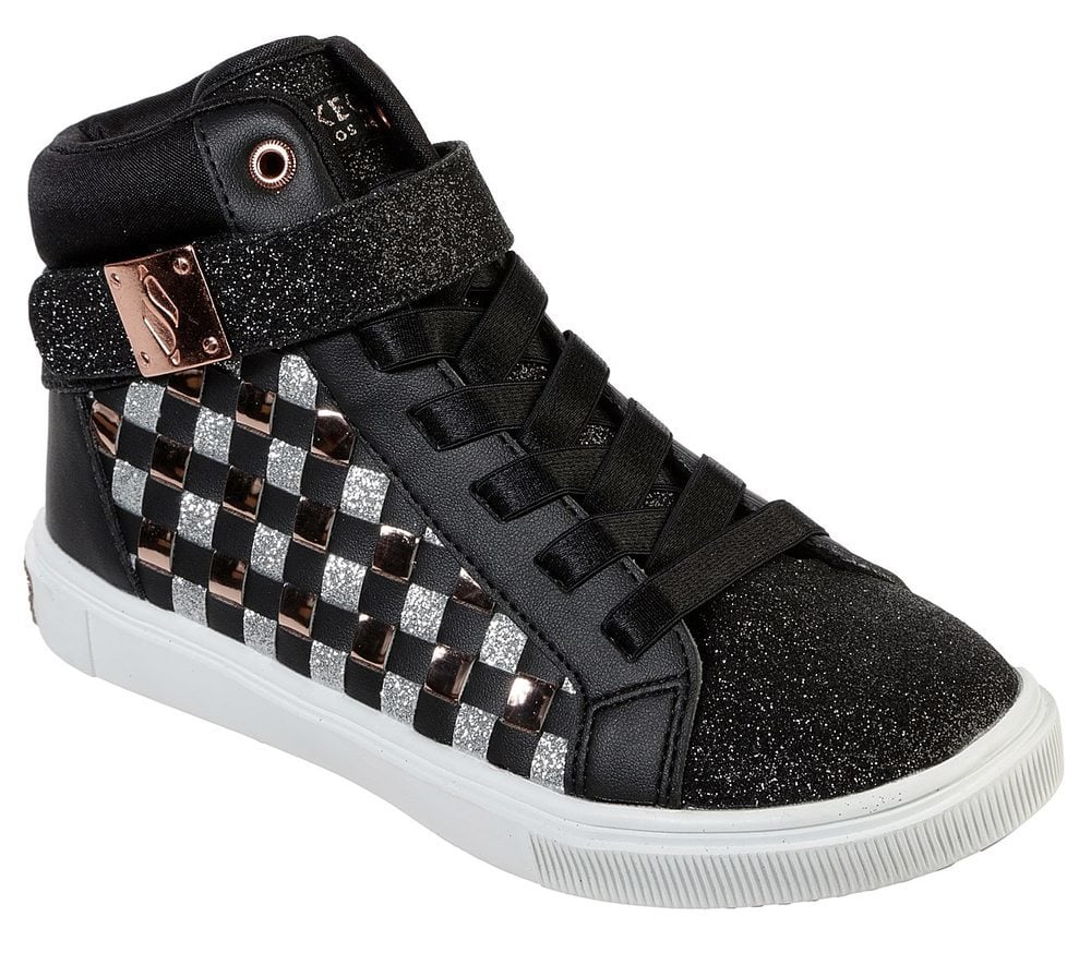 Skechers Μποτάκι Γιά Κορίτσι -Shoutouts Glitz 84779L-BKRG Black