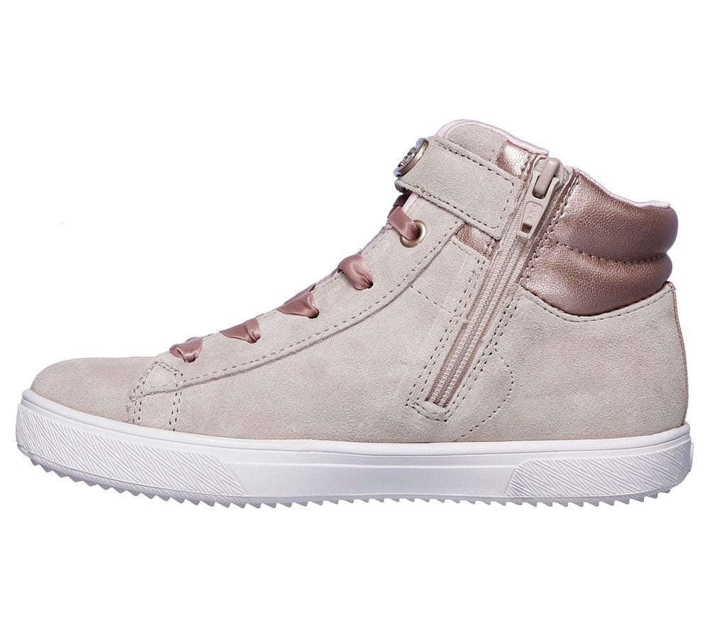 Skechers Μποτάκι Γιά Κορίτσι - Shoutouts 2.0 - Suede Chic 84794L-NAT Natural