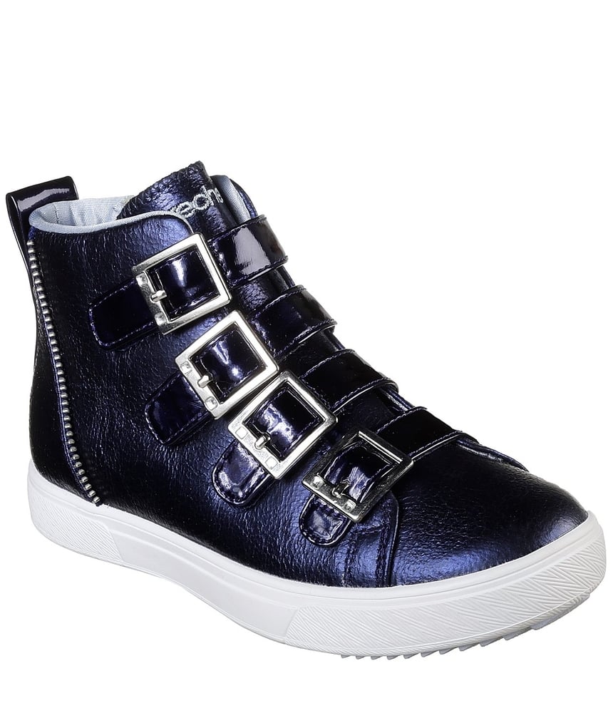 Skechers Μποτάκι Γιά Κορίτσι -Shoutouts 2.0 - Metallic Magic 84797L-NVY PEWTER