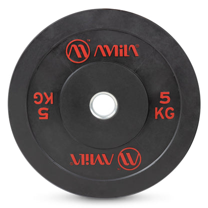 Amila Δίσκος Black R Bumper Slim 50mm 5Kg - 84831