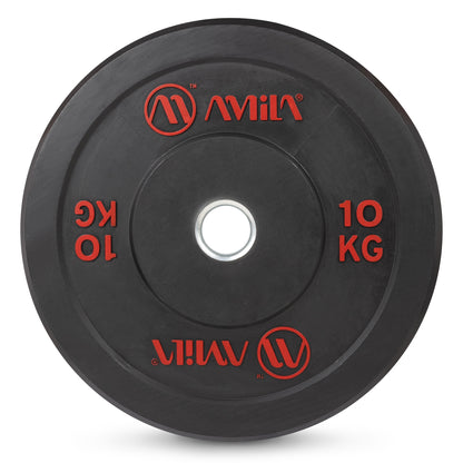 Amila Δίσκος Black R Bumper Slim 50mm 10Kg - 84832