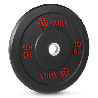 Amila Δίσκος Black R Bumper Slim 50mm 10Kg - 84832
