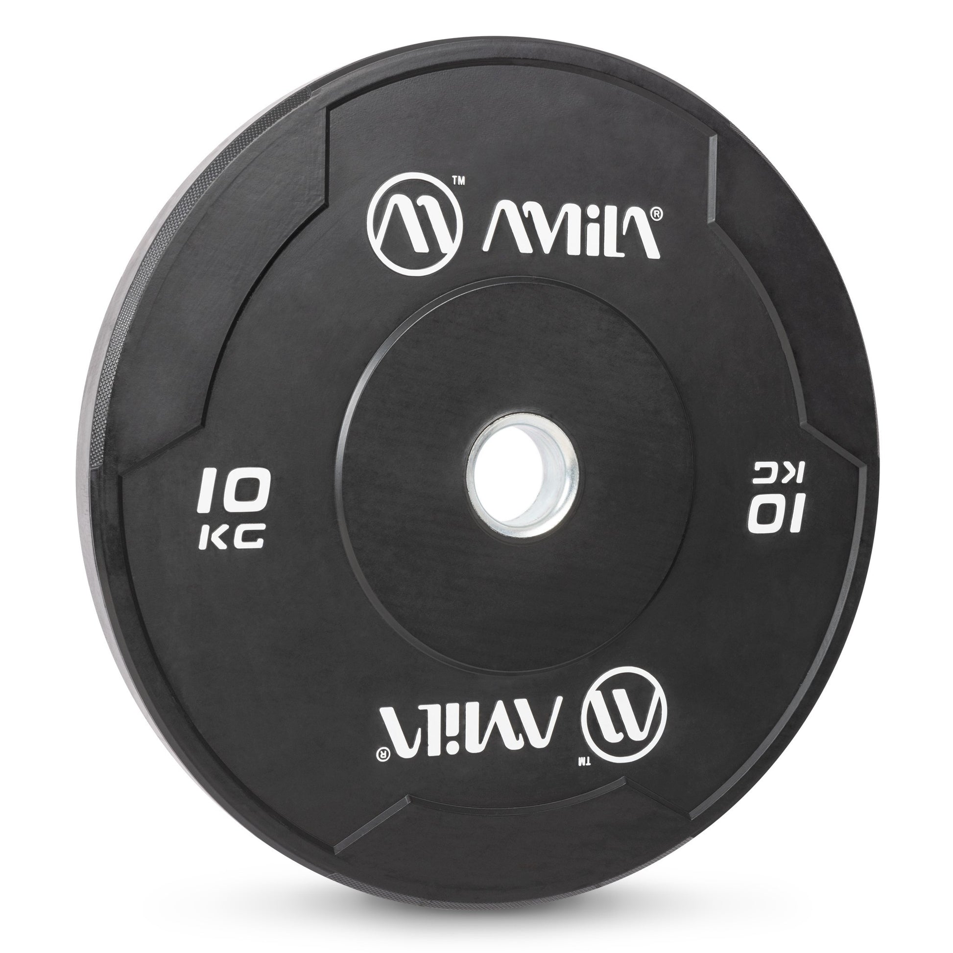 Amila Δίσκος Black W Bumper Slim 50mm 10Kg - 84842