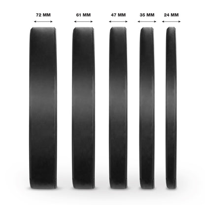 Amila Δίσκος Black W Bumper Slim 50mm 10Kg - 84842