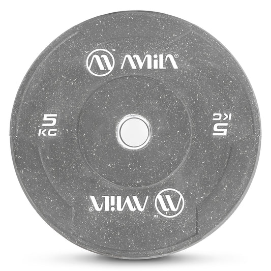 Amila Δίσκος Color Bumper Plate Slim 50 mm 5 kg - 84846 - Grey