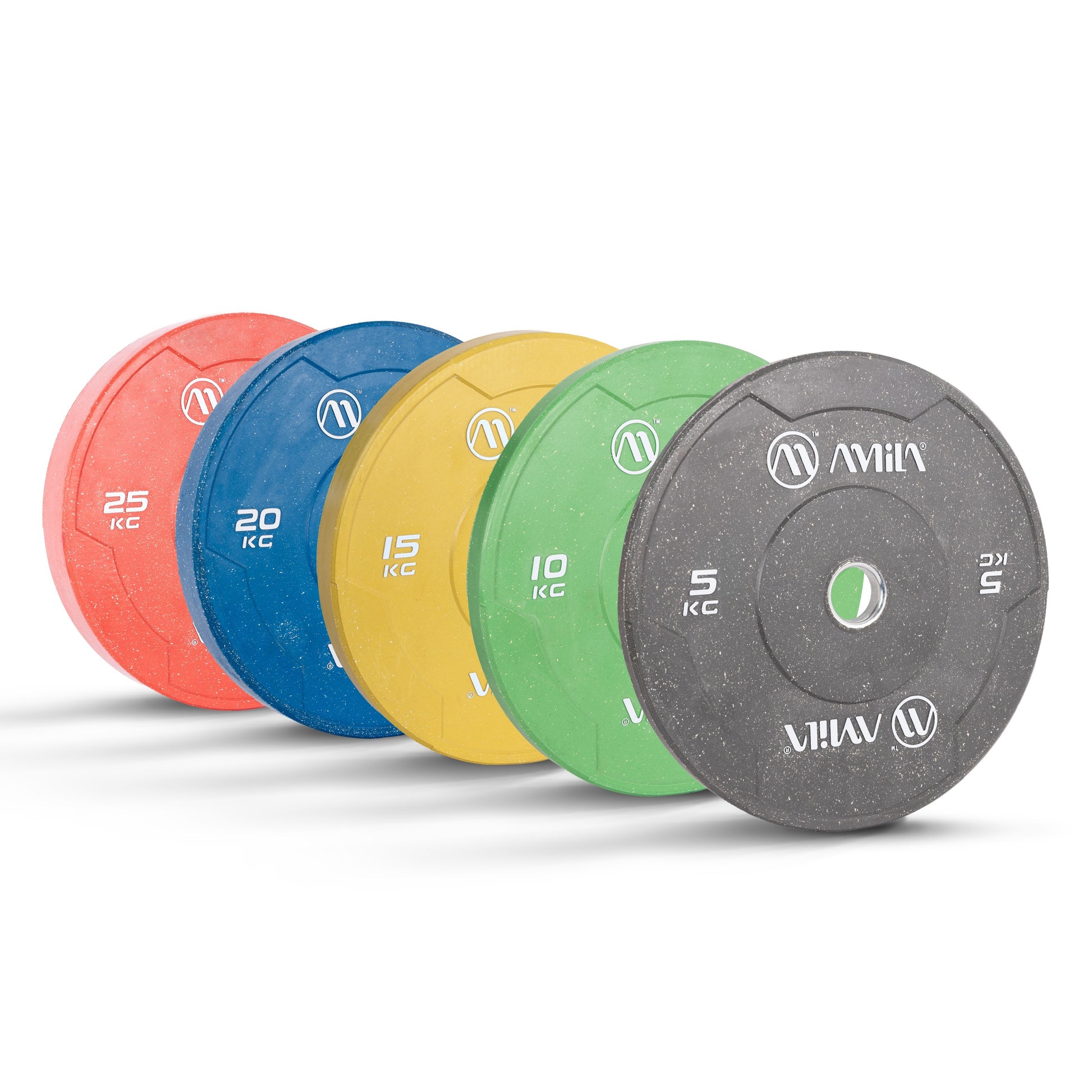 Amila Δίσκος Color Bumper Plate Slim 50 mm 5 kg - 84846 - Grey