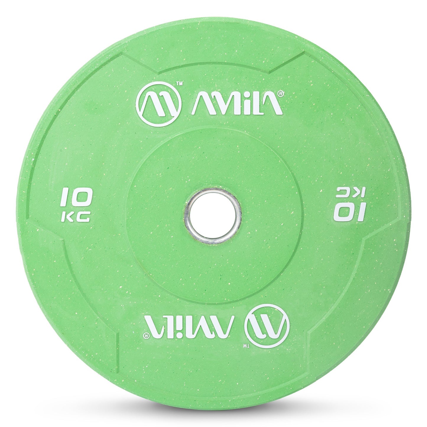 Amila Δίσκος Color Bumper Plate Slim 50 mm 10 kg - 84847 - Green