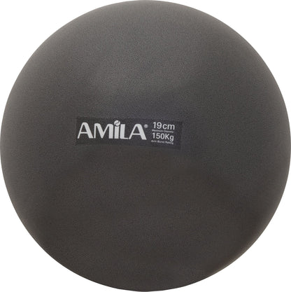 Amila Μπάλα Pilates 19cm, Μαύρη, σε κουτί - 95802