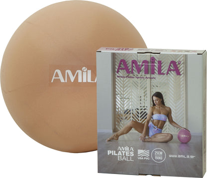Amila Μπάλα Pilates 25cm, Χρυσή, σε κουτί - 95815