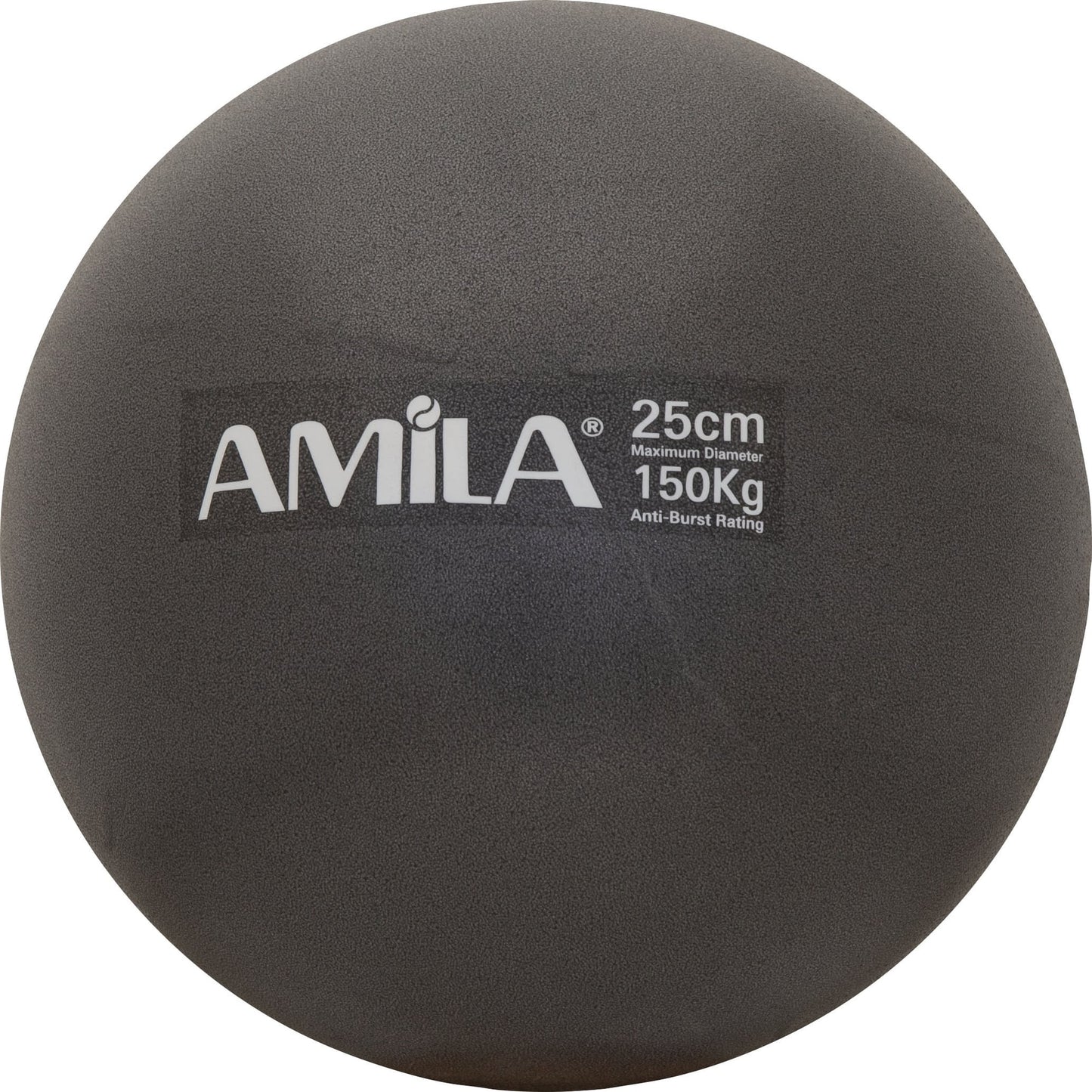 Amila Μπάλα Pilates 25cm, Μαύρη, σε κουτί - 95816