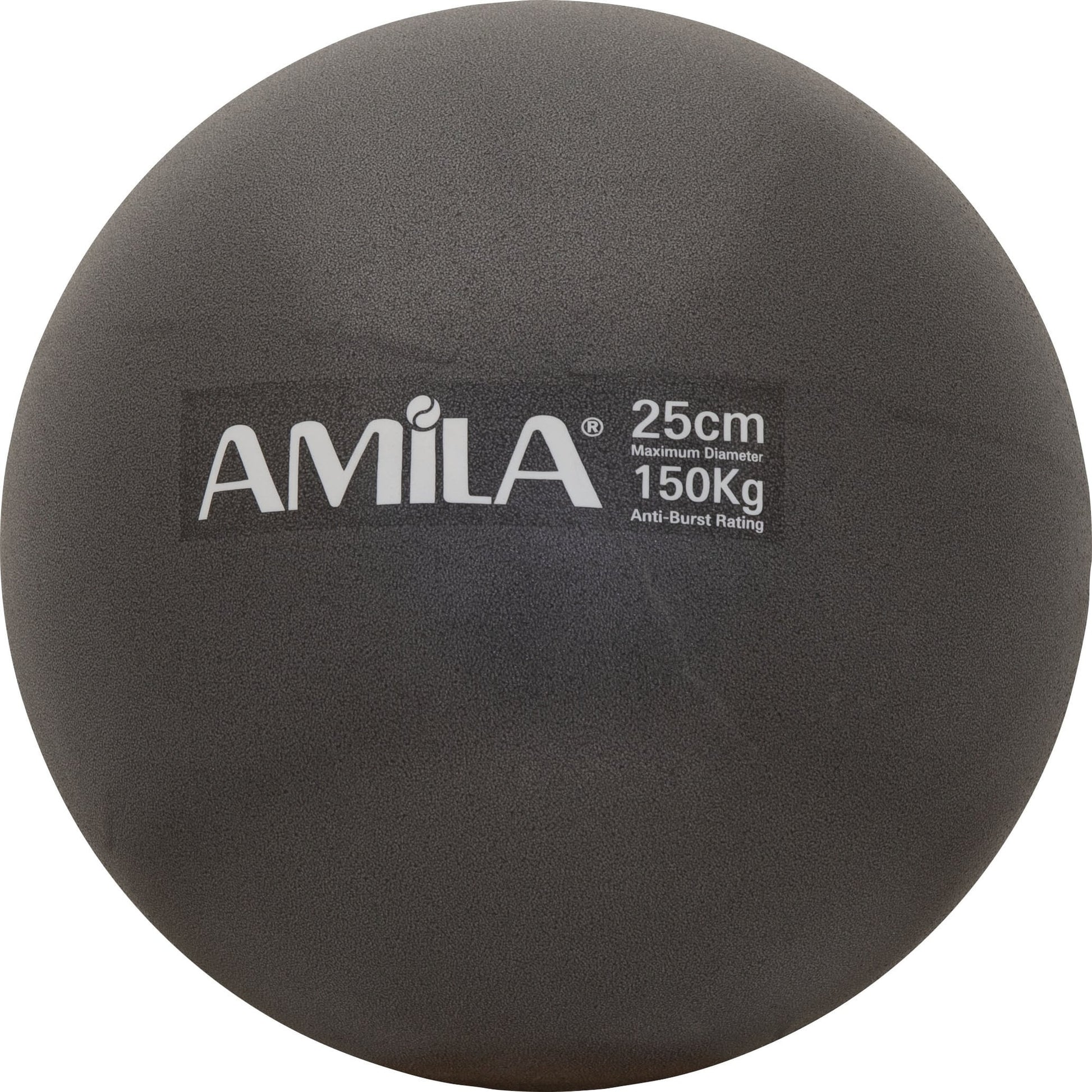 Amila Μπάλα Pilates 25cm, Μαύρη, σε κουτί - 95816