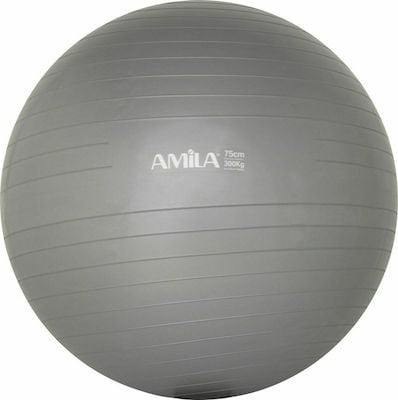 Amila Μπάλα γυμναστικής - GYMBALL 75cm - 95867-Grey