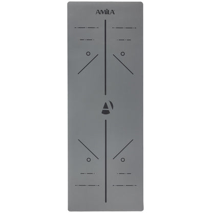 Amila - Στρώμα Γυμναστικής PU 4mm (183x65cm) - 96760 - Grey