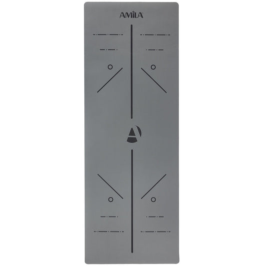 Amila - Στρώμα Γυμναστικής PU 4mm (183x65cm) - 96760 - Grey