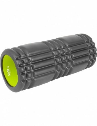Amila Κύλινδρος Ισορροπίας - Foam Roller Plexus Φ14x33cm - 96822-Black
