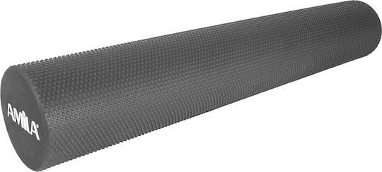 Amila Κύλινδρος Ισορροπίας - Foam Roller PRO 15x90cm - 96823 - Black