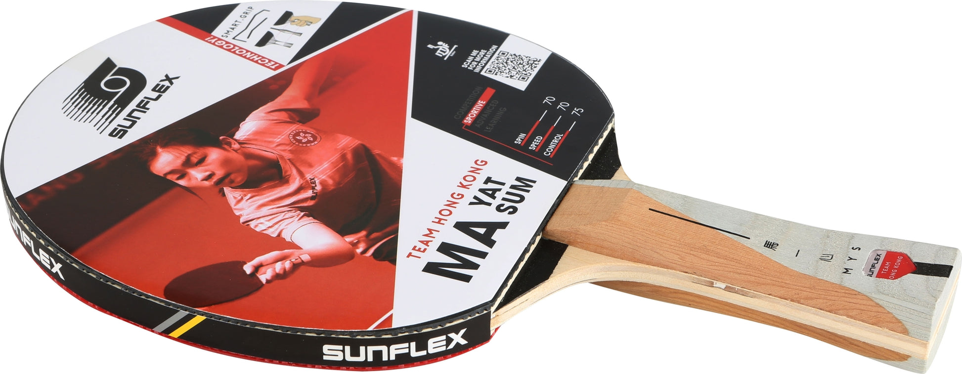 Sunflex Ρακέτα Ping Pong - Mat Yat Sum - White - 97180