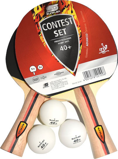 Sunflex Σετ Ping Pong Contest (2 ρακέτες + 3 μπαλάκια) - 97231