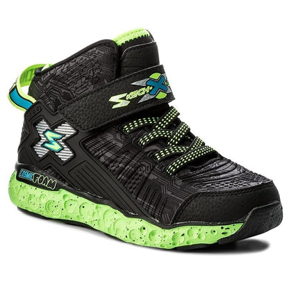Skechers Παπούτσι Γιά Αγόρι -Cosmic Foam 97500L/BKLM Black/Lime 97500L-BKLM