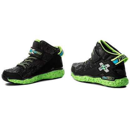 Skechers Παπούτσι Γιά Αγόρι -Cosmic Foam 97500L/BKLM Black/Lime 97500L-BKLM