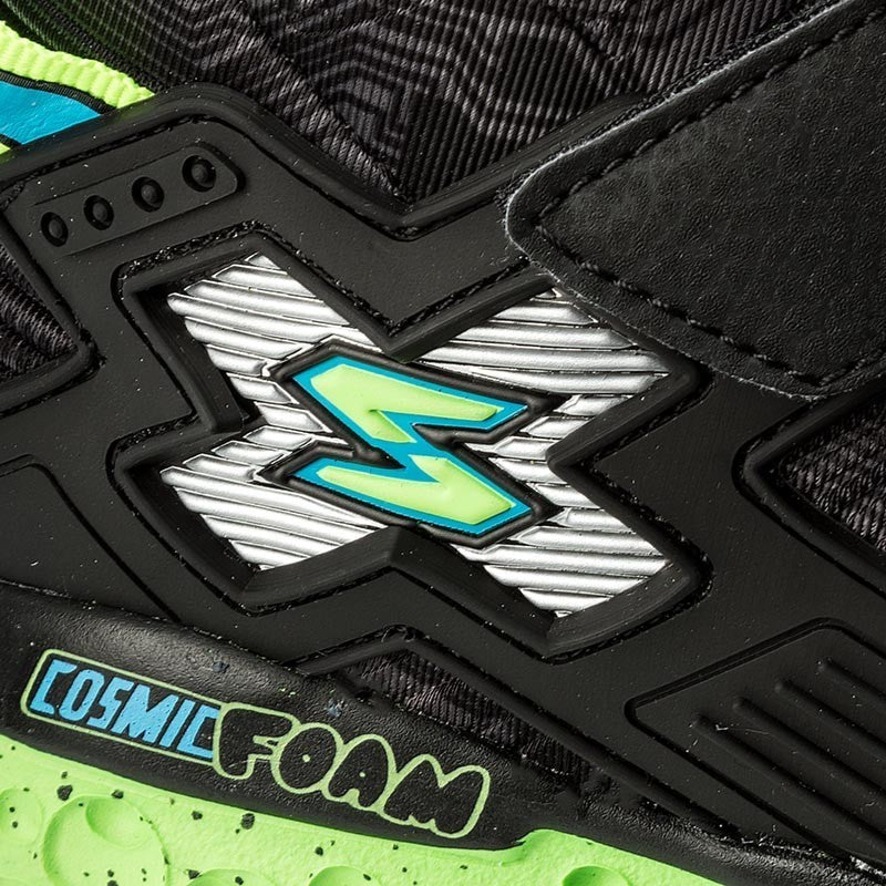 Skechers Παπούτσι Γιά Αγόρι -Cosmic Foam 97500L/BKLM Black/Lime 97500L-BKLM