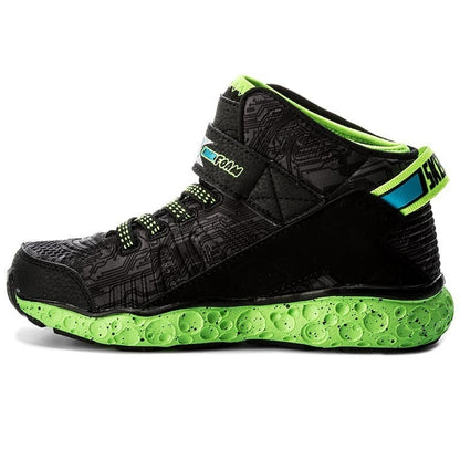 Skechers Παπούτσι Γιά Αγόρι -Cosmic Foam 97500L/BKLM Black/Lime 97500L-BKLM