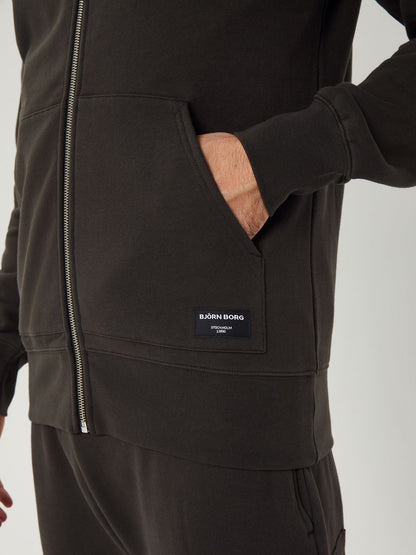 Bjorn Borg Ανδρική Ζακέτα Με Κουκούλα - Centre Zip Hoodie - Peat