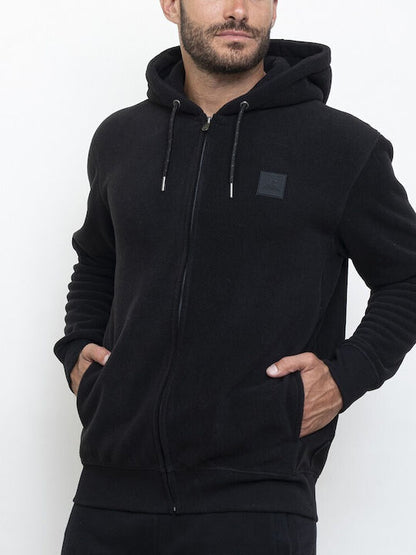 Russell Athletic Ανδρικη Ζακέτα Με Κουκούλα - Zip Through Hoody Jacket - A3-720-2-099 - Black