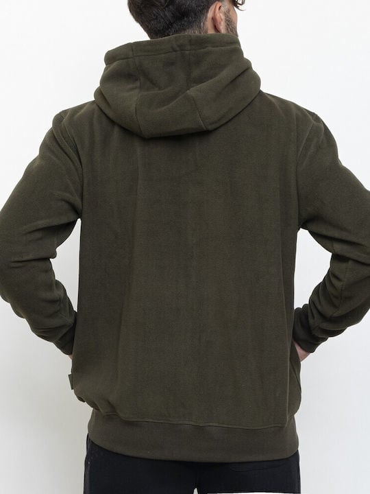 Russell Athletic Ανδρική Ζακέτα Με Κουκούλα - Zip Through Hoody Jacket - A3-720-2-283 - Khaki