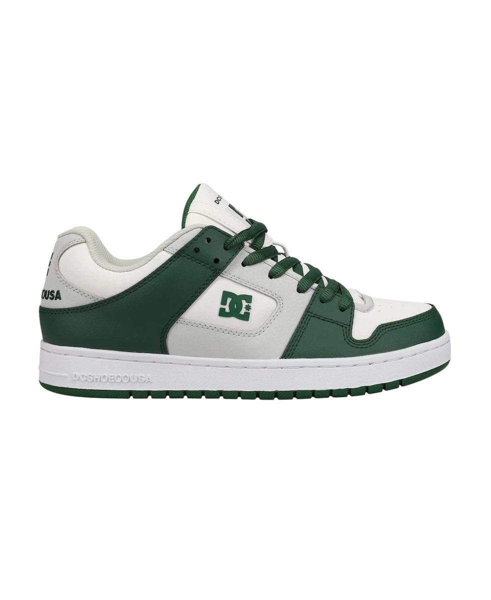 DC Παπούτσι Ανδρικό - Manteca Se - Leather Shoes for Men - ADYS100314-xwsg White/Grey/Green
