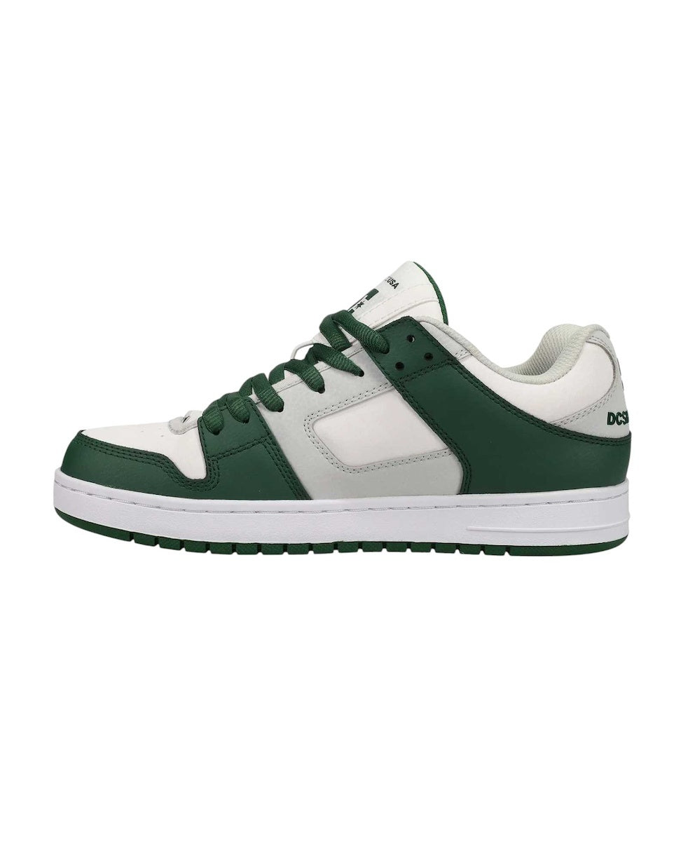 DC Παπούτσι Ανδρικό - Manteca Se - Leather Shoes for Men - ADYS100314-xwsg White/Grey/Green