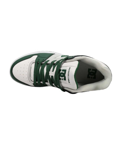 DC Παπούτσι Ανδρικό - Manteca Se - Leather Shoes for Men - ADYS100314-xwsg White/Grey/Green