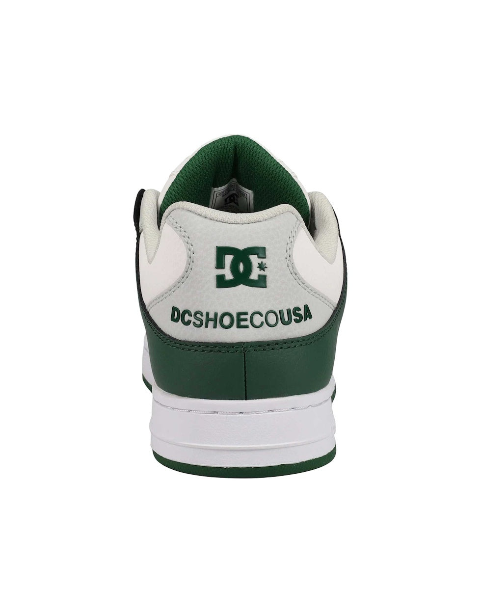 DC Παπούτσι Ανδρικό - Manteca Se - Leather Shoes for Men - ADYS100314-xwsg White/Grey/Green