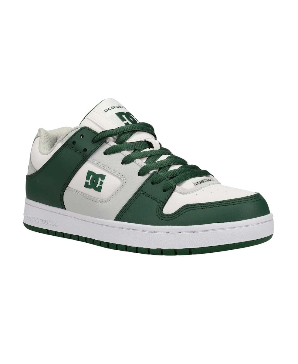 DC Παπούτσι Ανδρικό - Manteca Se - Leather Shoes for Men - ADYS100314-xwsg White/Grey/Green