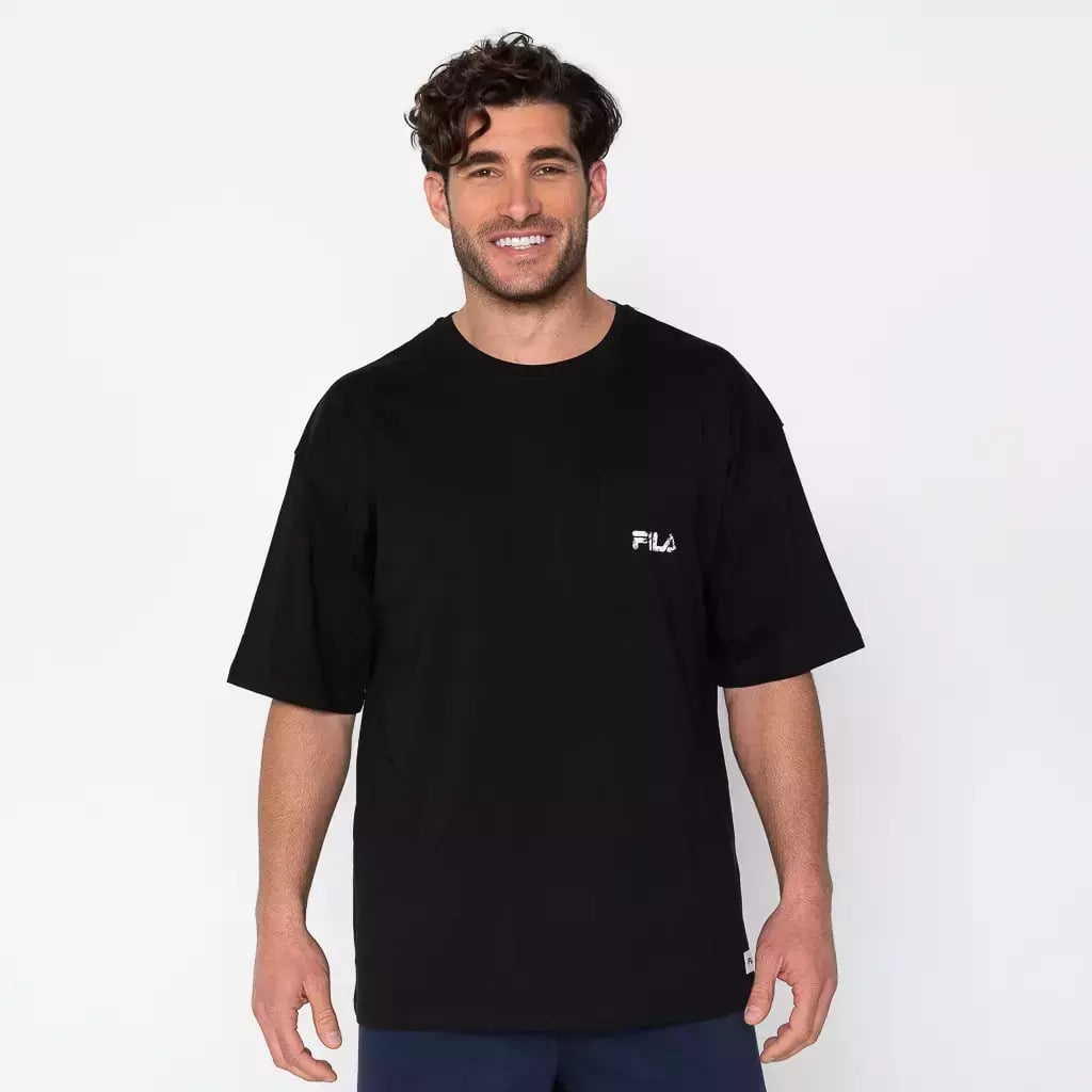 Fila Ανδρικό Κοντομάνικο - Οversized - APCHMS23040-001 - Black