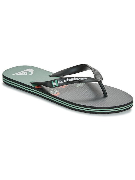 Quiksilver Σαγιονάρα Ανδρική - Molokai Stripe - Beach Flip-Flops - AQYL101361-xkkg black black green