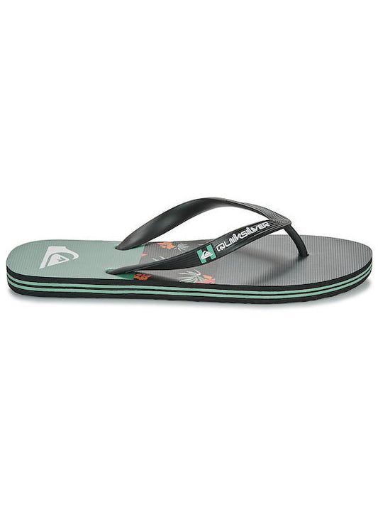 Quiksilver Σαγιονάρα Ανδρική - Molokai Stripe - Beach Flip-Flops - AQYL101361-xkkg black black green