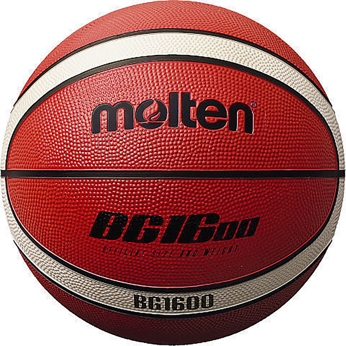 Molten Μπάλα Μπάσκετ Rubber Cover - Size 5 - Orange/Ivory - B5G1600