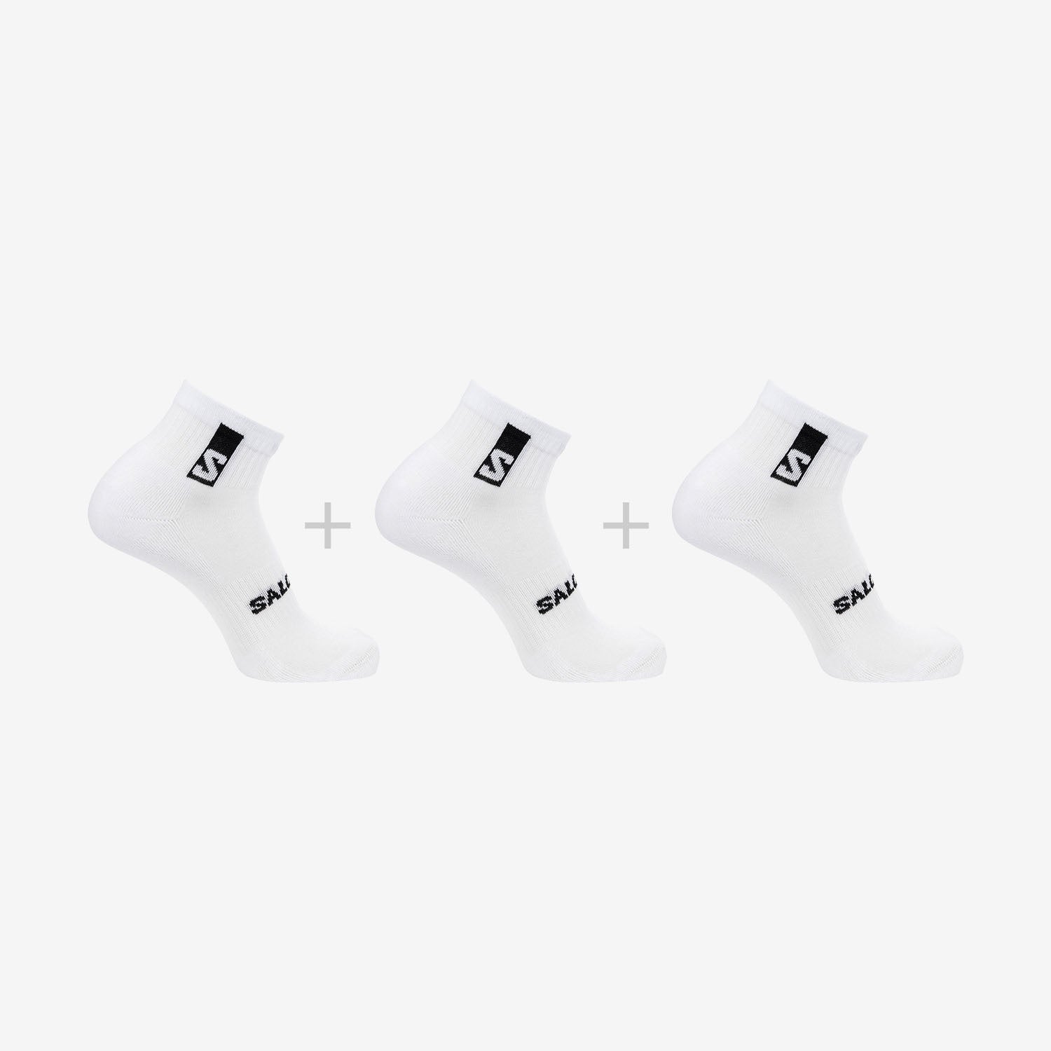 Salomon Κάλτσες Τρία Ζεύγη Unisex - EVERYDAY ANKLE 3-PACK - C20865 White