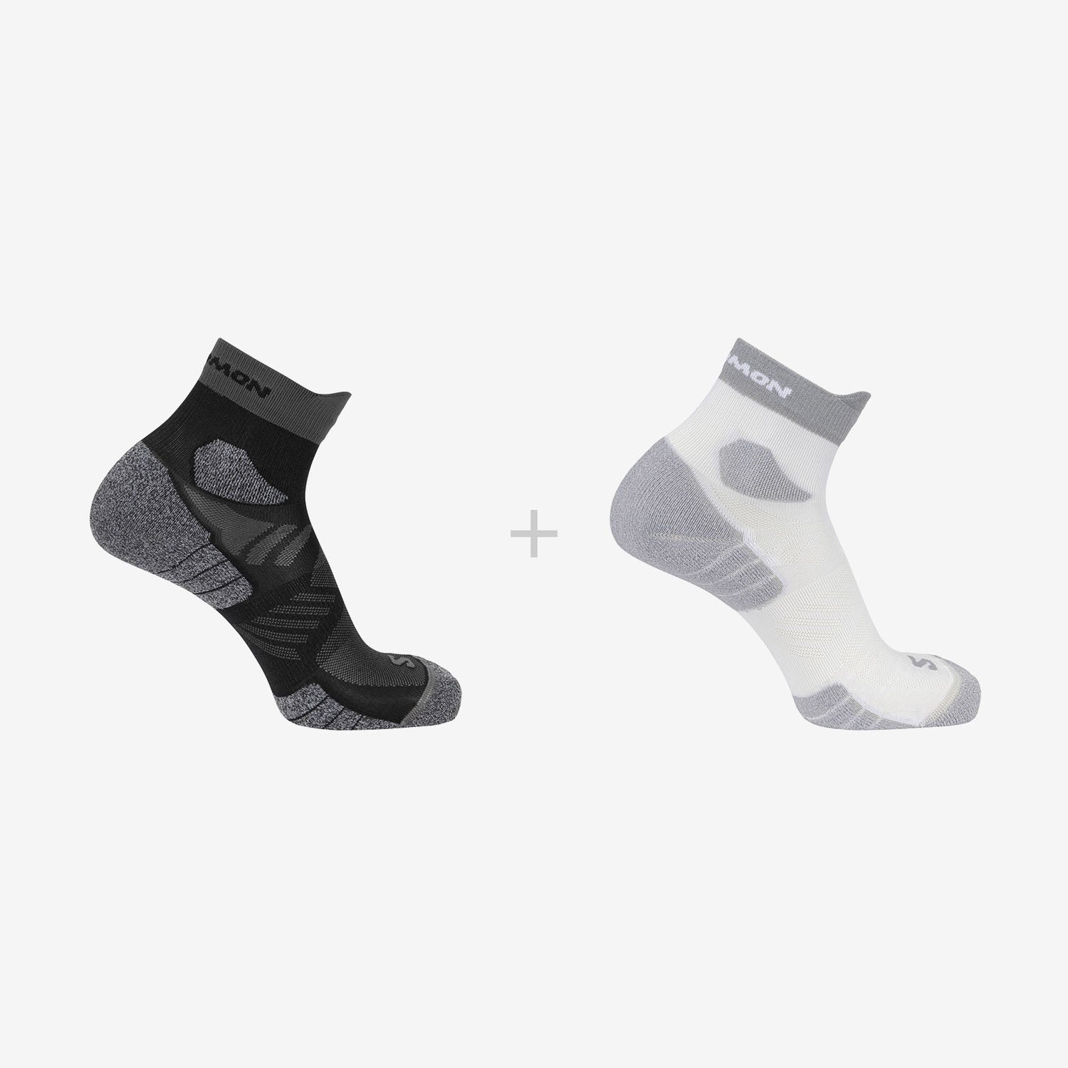 Salomon Κάλτσες Δύο Ζεύγη Unisex - AERO ANKLE 2-PACK - C26270 White Black