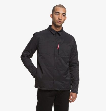 DC Μπουφάν Back It - Long Sleeve Quilted Over Shirt for Men EDYWT03205-kvj0 Black