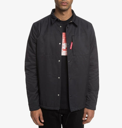 DC Μπουφάν Back It - Long Sleeve Quilted Over Shirt for Men EDYWT03205-kvj0 Black