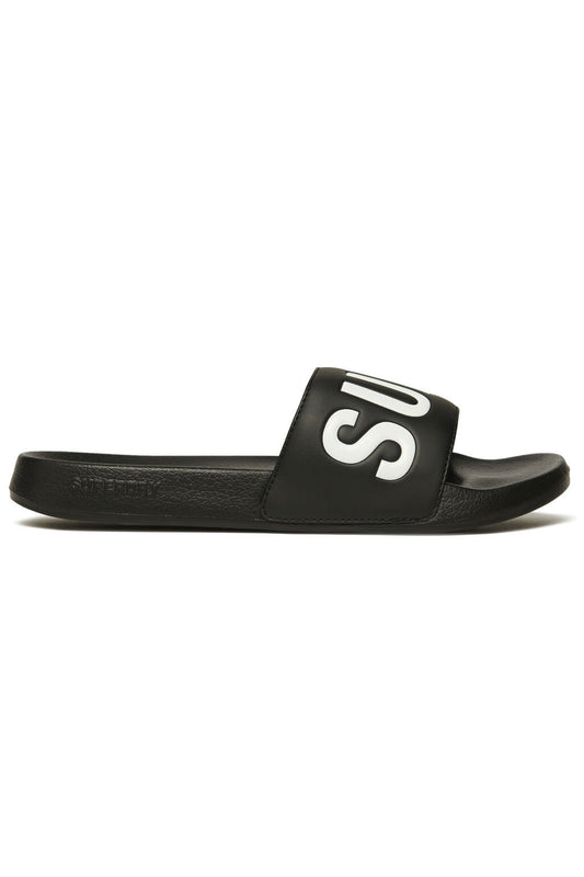 Superdry Ανδρικές Παντόφλες - Core Graphic Pool Sliders - MF310266A-33B - Black/Optic