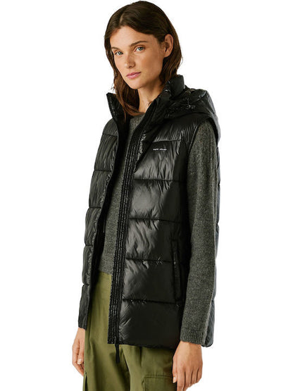 Pepe Jeans Γυναικείο Αμάνικο Μπουφάν - waterproof padded waistcoat - PL4024359-836 - black