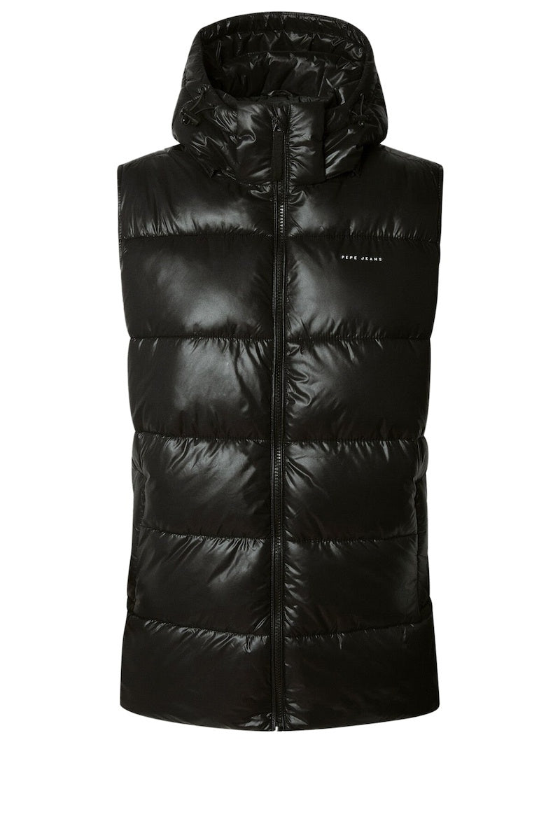 Pepe Jeans Γυναικείο Αμάνικο Μπουφάν - waterproof padded waistcoat - PL4024359-836 - black